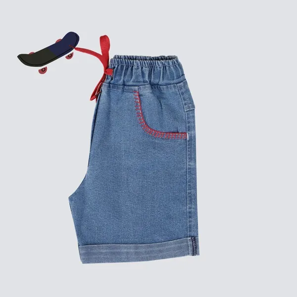 Blue_Short_For_Girl_Casual_Embriodered_Denim-Pack_Of_1