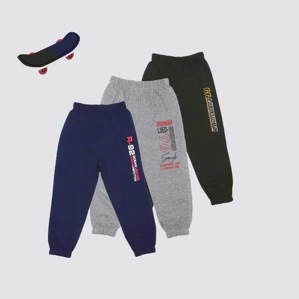 Olive_Combo_Track_Pant_For_Boys_&_Girls-Pack_Of_3