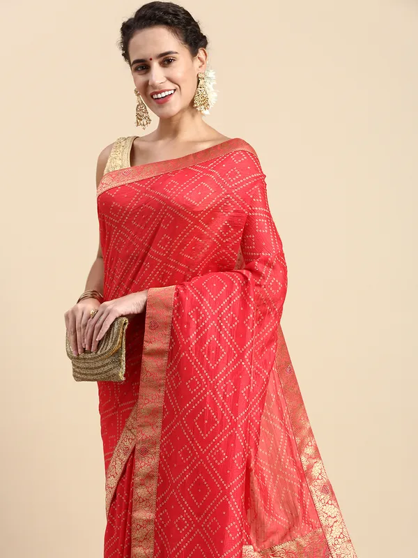 Pink_Vichitra_Silk_Foil_and_Swarovski_Work_Saree