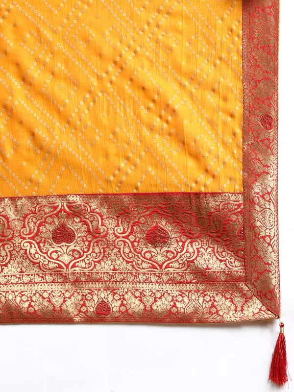 Yellow__Vichitra_Silk_Foil_and_Swarovski_Work_Saree