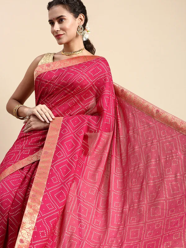 Pink_Vichitra_Silk_Foil_and_Swarovski_Work_Saree