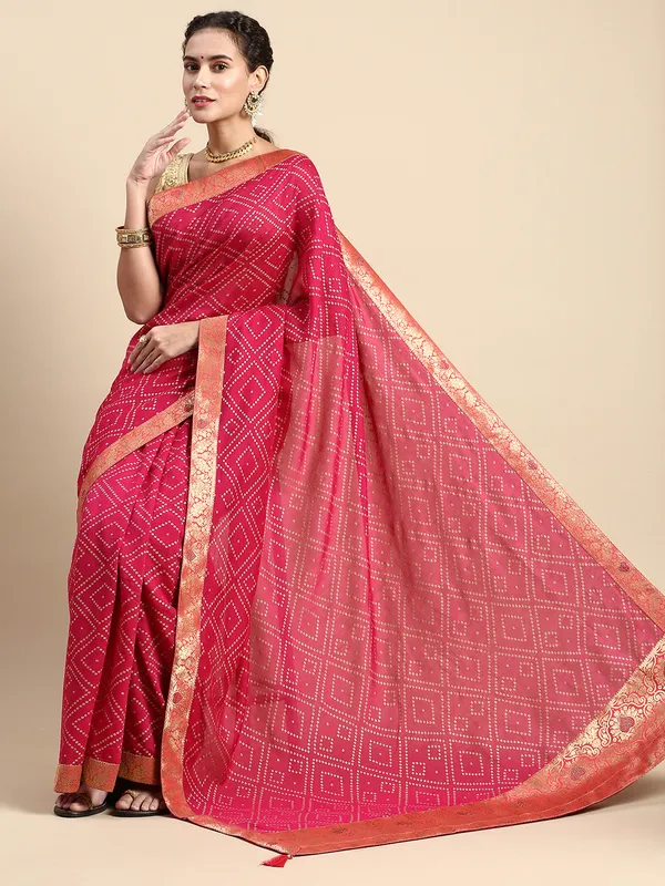 Pink_Vichitra_Silk_Foil_and_Swarovski_Work_Saree