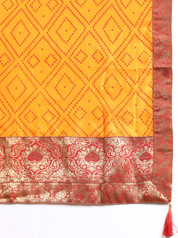Yellow__Vichitra_Silk_Foil_and_Swarovski_Work_Saree