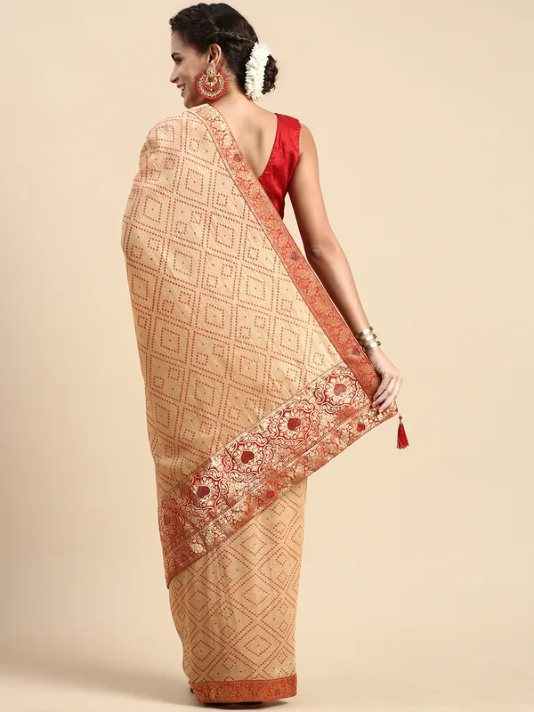 Red_Vichitra_Silk_Foil_and_Swarovski_Work_Saree