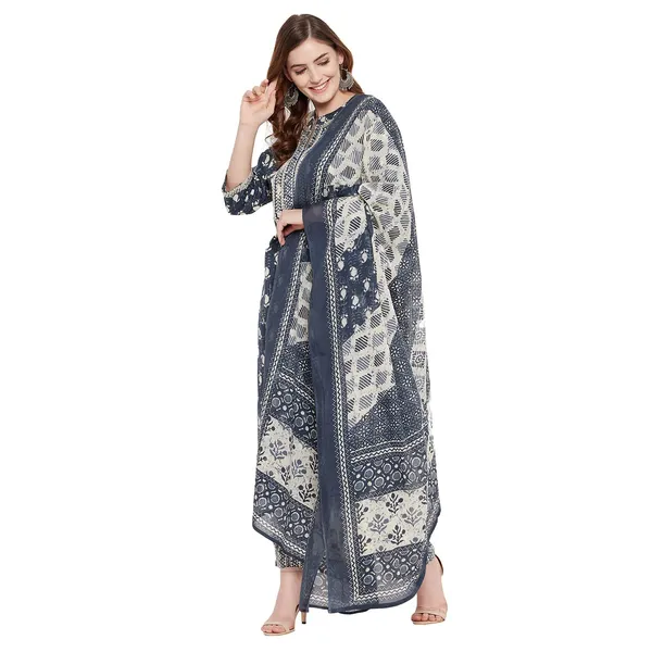 Indigo_Cotton_Straight_Suit_Set_With_Dupatta_Readymade_Kurti_Pant_Set_Cotton_Straight_Kurta__3_Piece_Set
