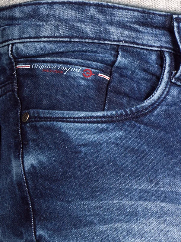 Men's_Dark_Blue_Stretchable_100%_Cotton_Slim_fit_Jeans