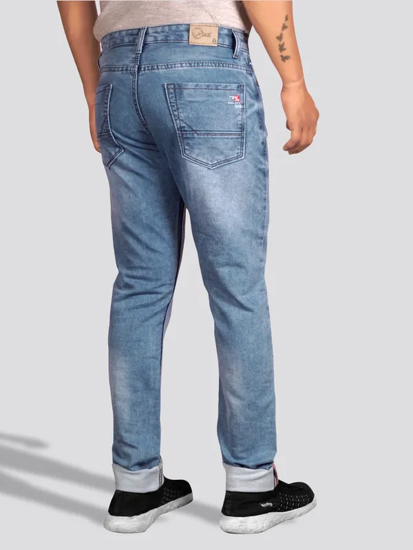 Men's_Light_Blue_Stretchable_100%_Cotton_Slim_fit_Jeans