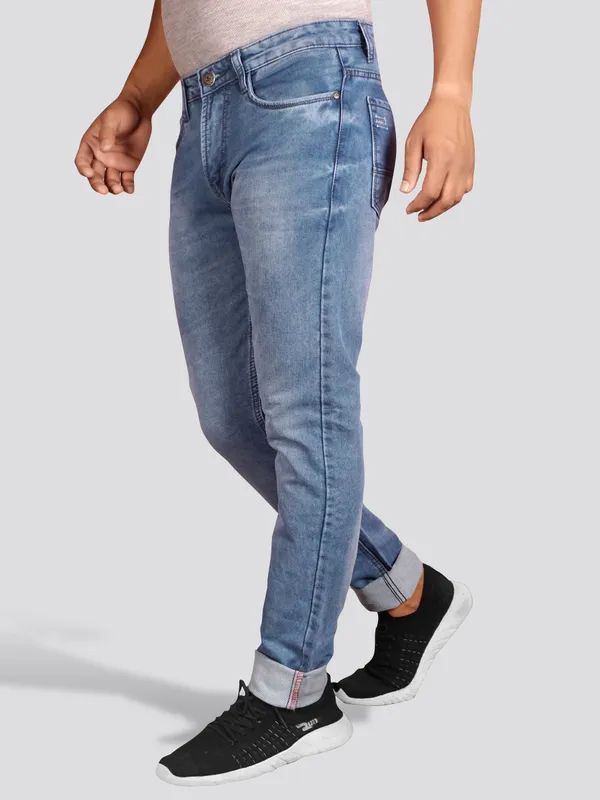 Men's_Light_Blue_Stretchable_100%_Cotton_Slim_fit_Jeans
