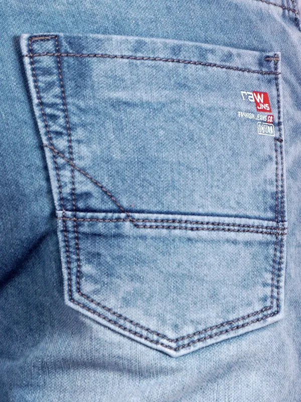 Men's_Light_Blue_Stretchable_100%_Cotton_Slim_fit_Jeans