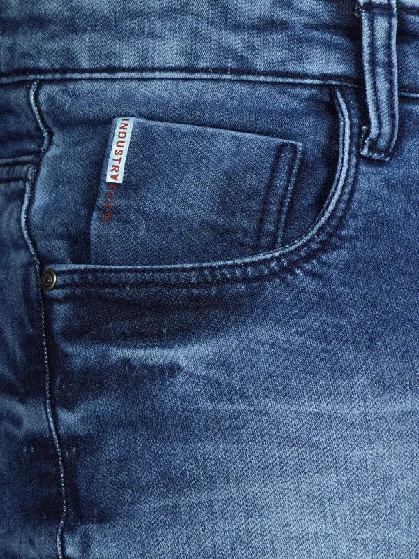 Men's_Dark_Blue_Stretchable_100%_Cotton_Slim_fit_Jeans