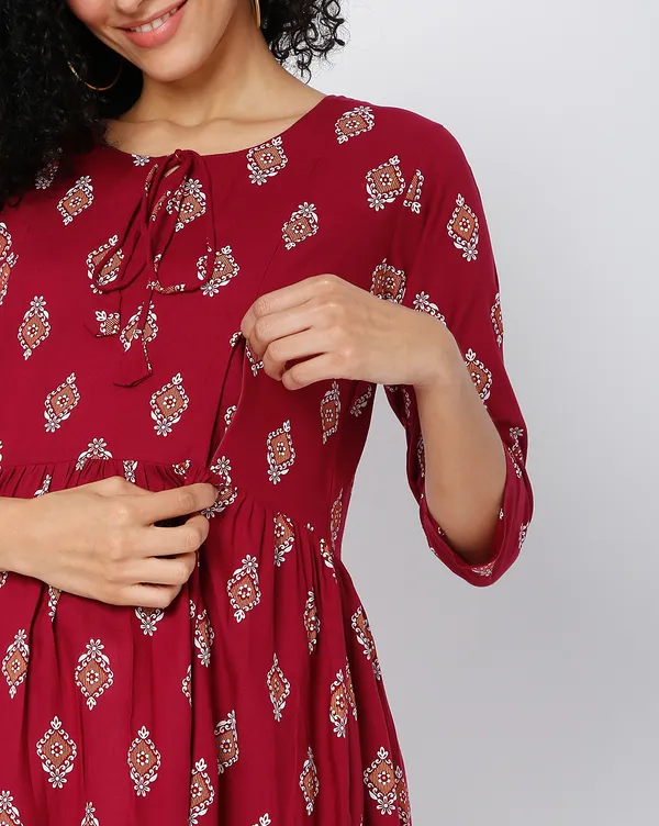 Wine_Feeding_Night_Suits_With_Zippers_(Top_&_Bottom)