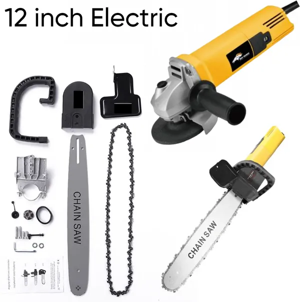 12_Inch_Electric_Chainsaw_Adopter_For_4_Inch_Angle_Grinder_Corded_Chainsaw_(Without_Battery)