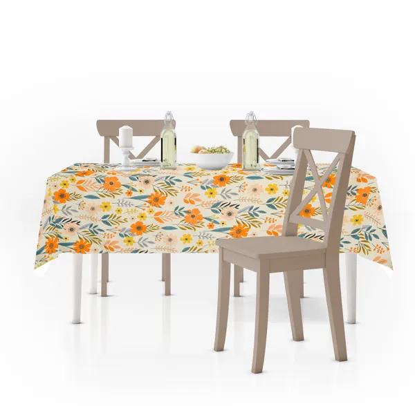Cream_Microfiber_Cotton_4_Seater_Table_Cover