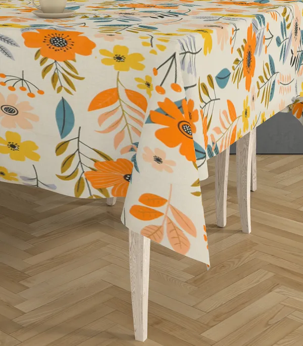 Cream_Microfiber_Cotton_4_Seater_Table_Cover