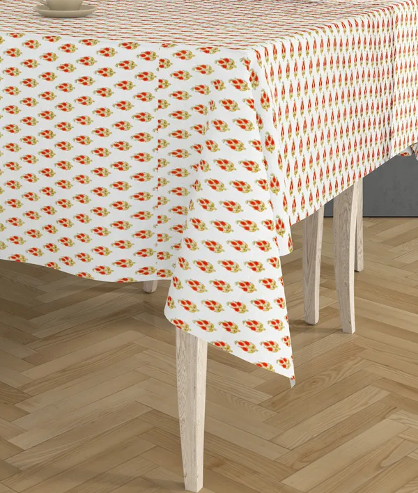 Pink,White_Microfiber_Cotton_4_Seater_Table_Cover