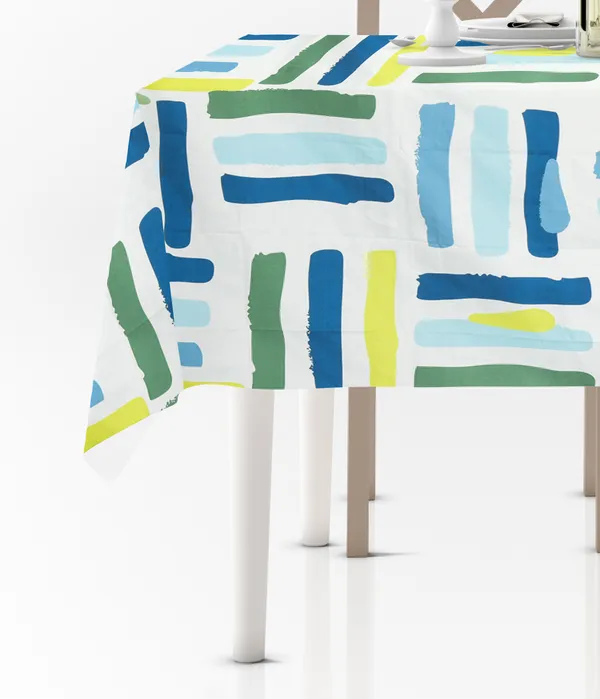White,Blue_Microfiber_Cotton_4_Seater_Table_Cover