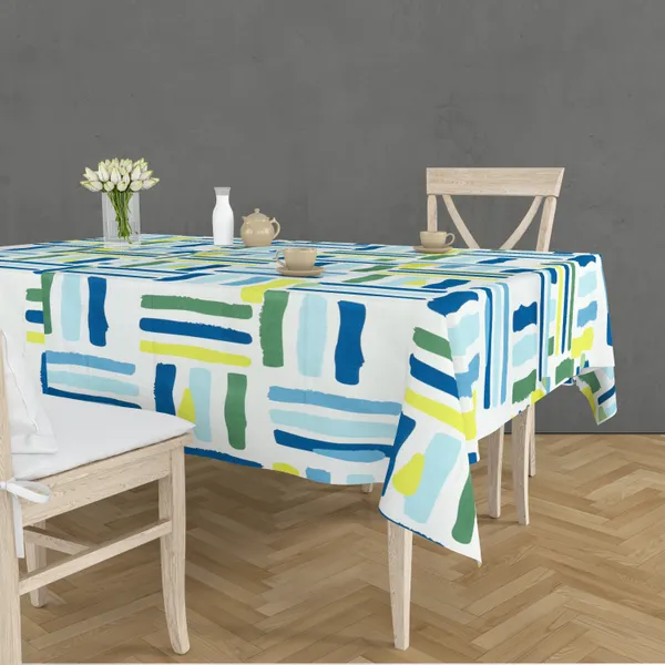 White,Blue_Microfiber_Cotton_4_Seater_Table_Cover