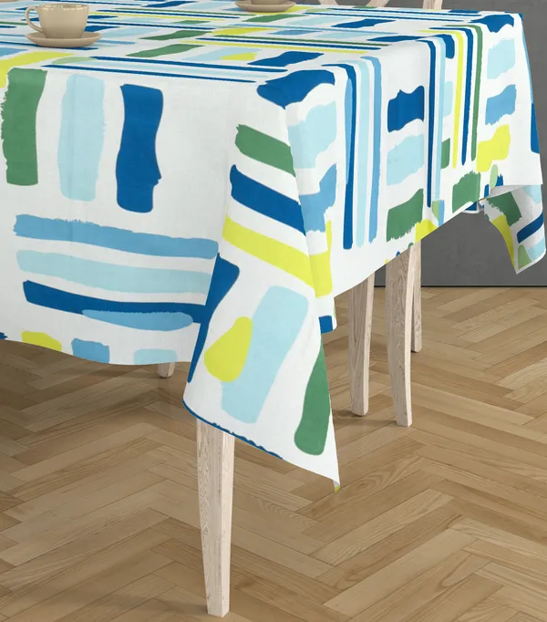 White,Blue_Microfiber_Cotton_4_Seater_Table_Cover