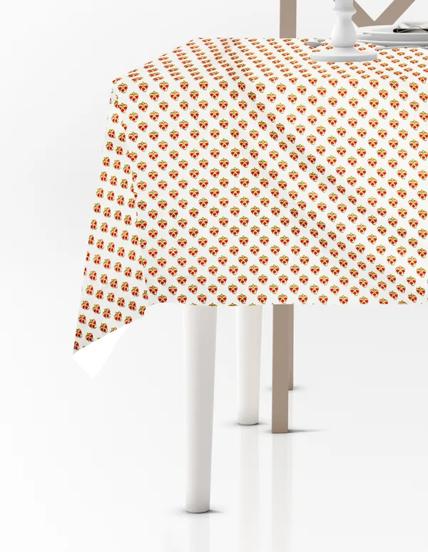 White_Floral_Super_Soft_Brushed_Microfiber_Cotton_Table_Cover