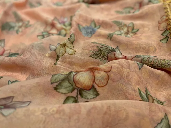 Humairah_Presents_Pure_Handloom_Baby_Pink_Chiffon_Floral_Digital_Print_Boota_with_Copper_Zari_Banarasi_Border_and_Baby_Pink_Blouse