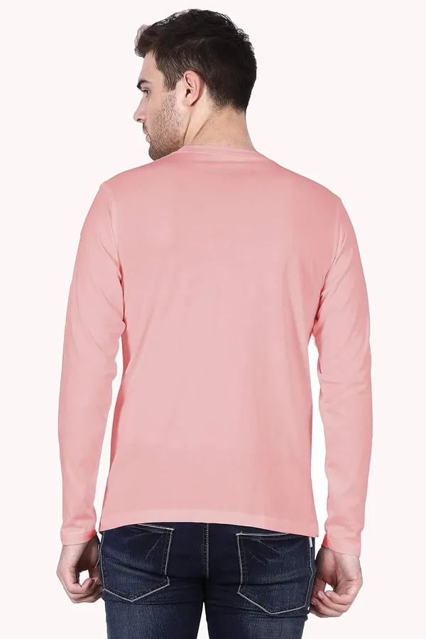 Baby_Pink_Cotton_Full_Sleeve_T_Shirt_For_Men