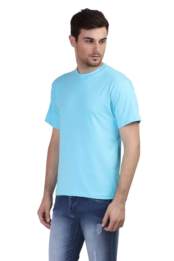 Sky_Blue_Cotton_T_Shirt_For_Men
