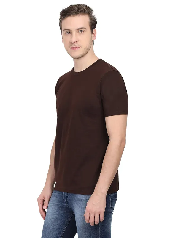 Brown_Cotton_T_Shirt_For_Men
