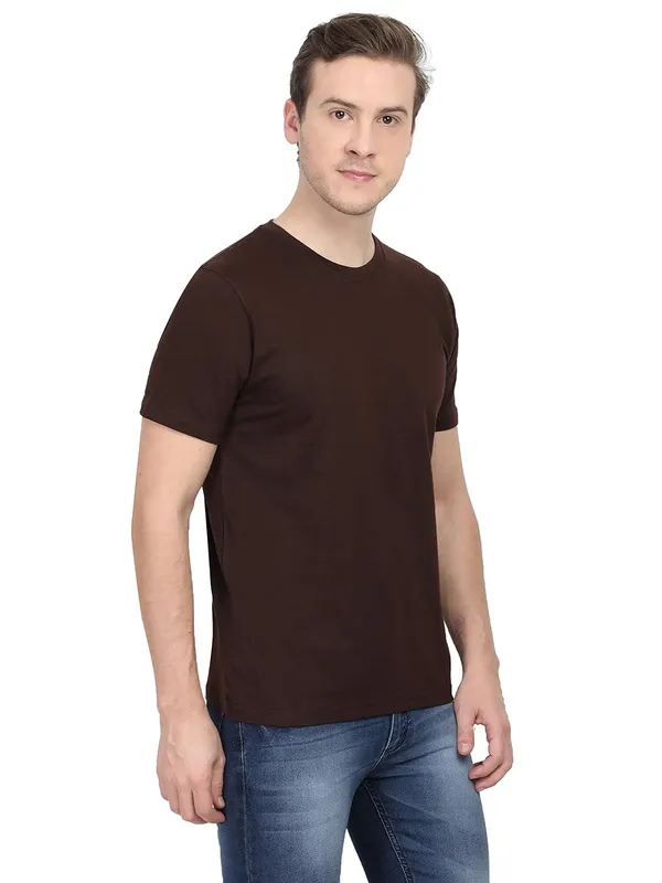 Brown_Cotton_T_Shirt_For_Men