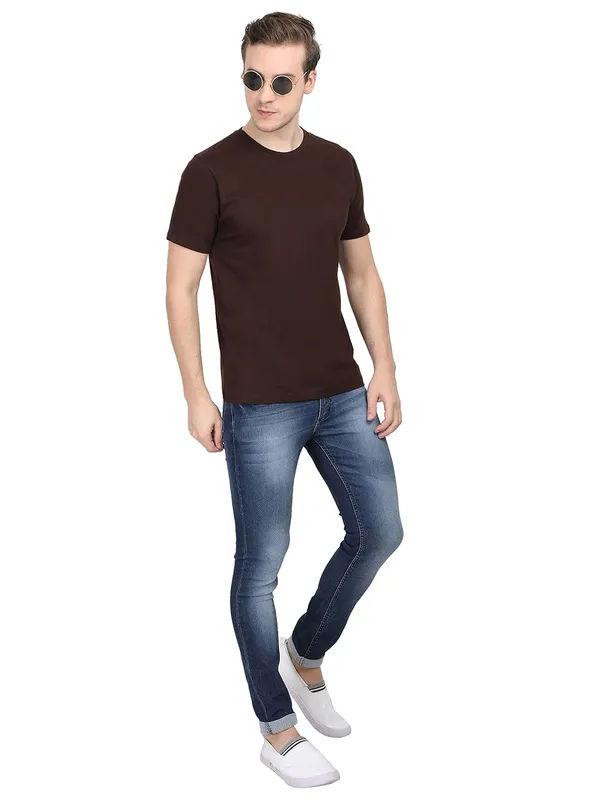 Brown_Cotton_T_Shirt_For_Men