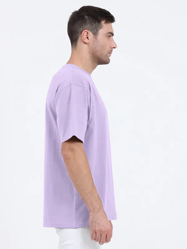 Lavender_Cotton_Oversized_T_Shirt_For_Men