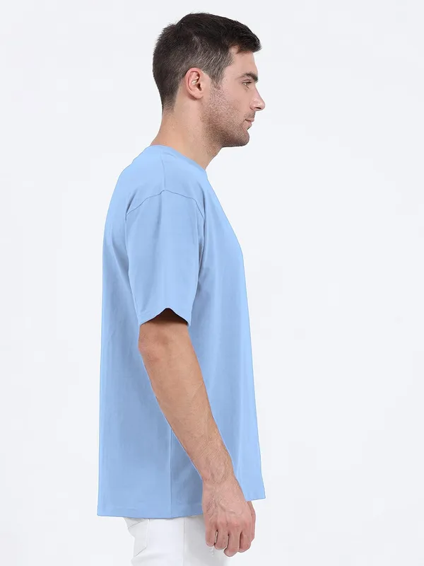 Baby_Blue_Cotton_Oversized_T_Shirt_For_Men
