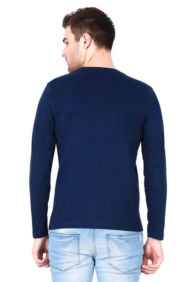 Navy_Blue_Cotton_T_Shirt_For_Men