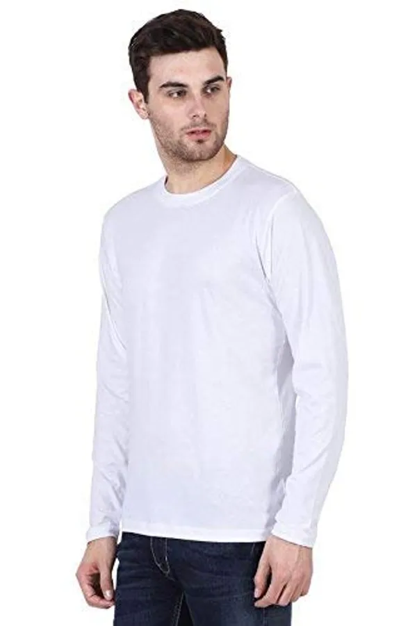 White_Blue_Cotton_Regular_Fit_T_Shirt_For_Men_Pack_Of_2