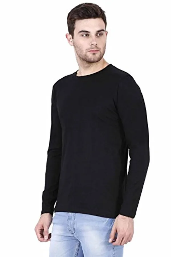Black_Blue_Cotton_Regular_Fit_T_Shirt_For_Men_Pack_Of_2