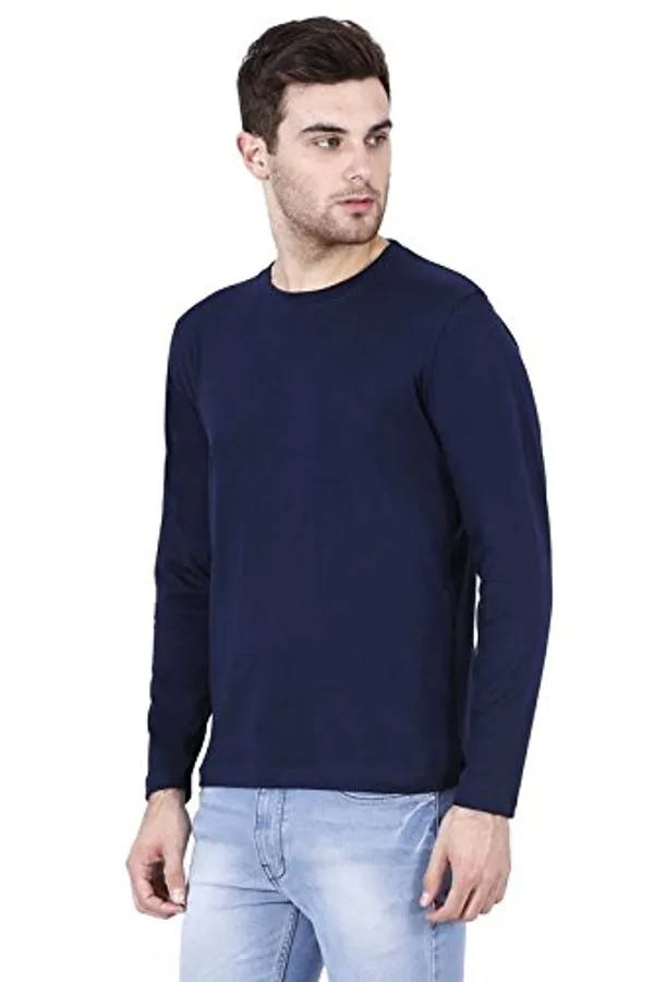 Black_Blue_Cotton_Regular_Fit_T_Shirt_For_Men_Pack_Of_2