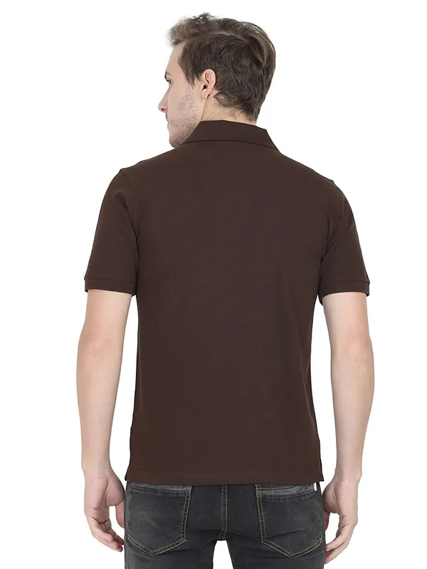 Brown_Cotton_Regular_Fit_T_Shirt_For_Men