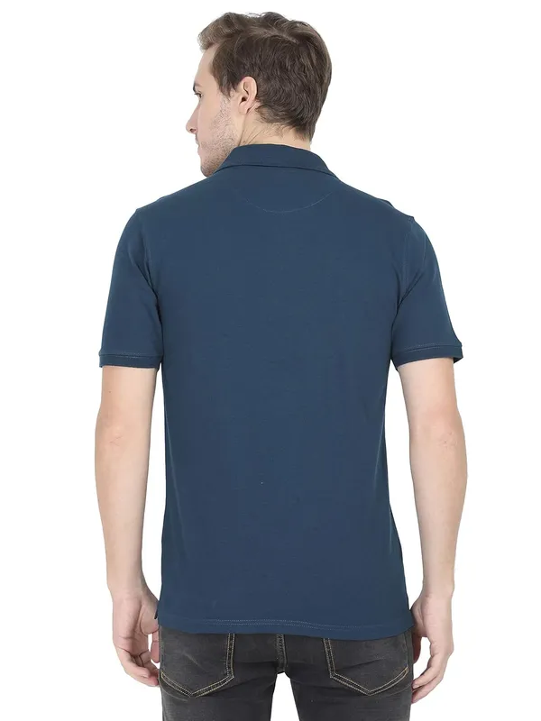 Petrol_Blue_Cotton_Regular_Fit_T_Shirt_For_Men