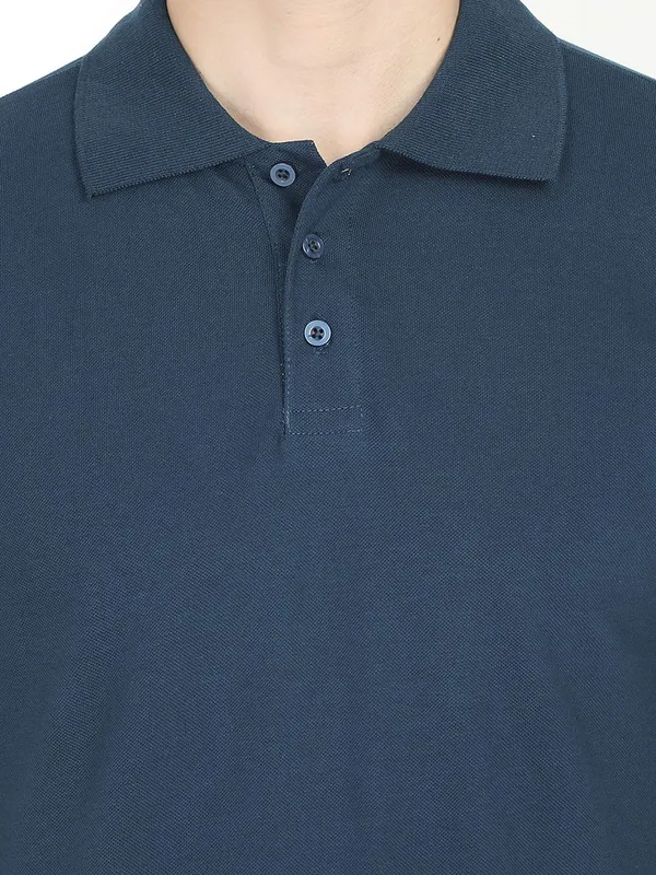 Petrol_Blue_Cotton_Regular_Fit_T_Shirt_For_Men