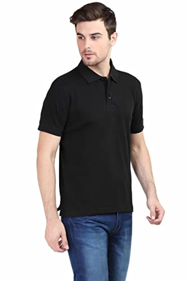 Black_Cotton_Half_Sleeve_T_Shirt_For_Men