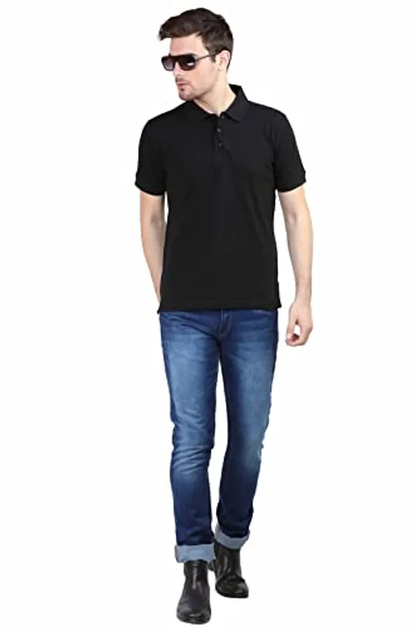 Black_Cotton_Half_Sleeve_T_Shirt_For_Men