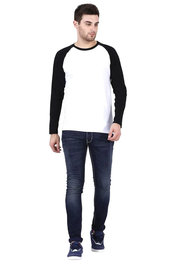 Black_White_Cotton_Raglan_Full_Sleeve_T_Shirt_For_Men