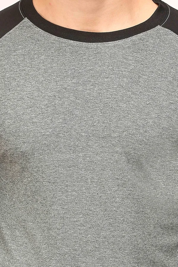 Black_Dark_Grey_Cotton_Raglan_T_Shirt_For_Men
