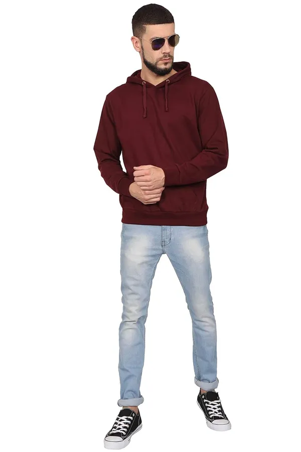 Maroon_Cotton_Regular_Fit_Full_Sleeve_Hoodie_For_Men
