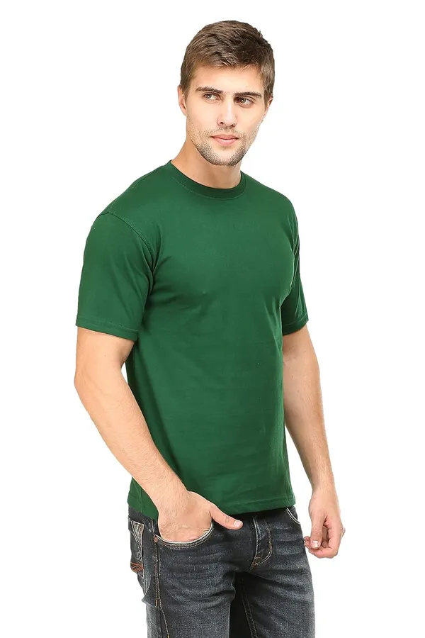 Bottle_Green_Cotton_T_Shirt_For_Men