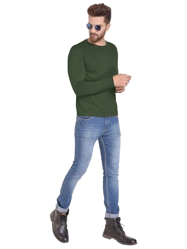 Green_Cotton_T_Shirt_For_Men