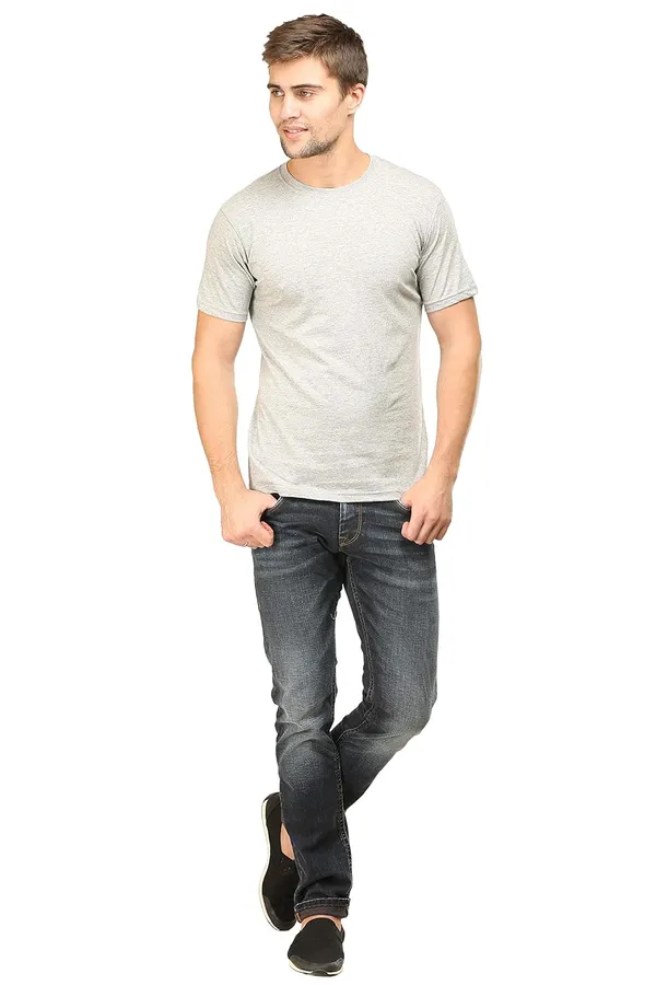 Grey_Melange_Cotton_Regular_Fit_T_Shirt_For_Men
