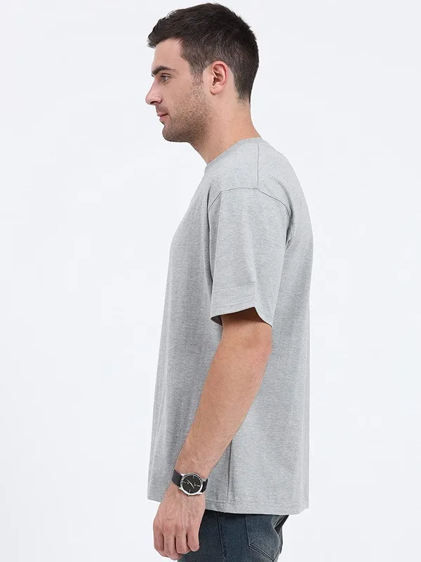Grey_Melange_Cotton_Oversized_Fit_T_Shirt_For_Men