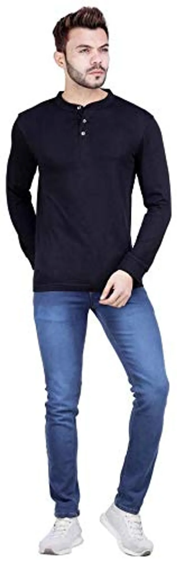 Black_Cotton_Full_Sleeve_T_Shirt_For_Men
