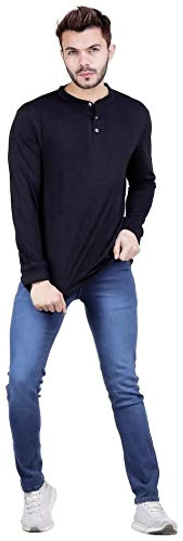 Black_Cotton_Full_Sleeve_T_Shirt_For_Men