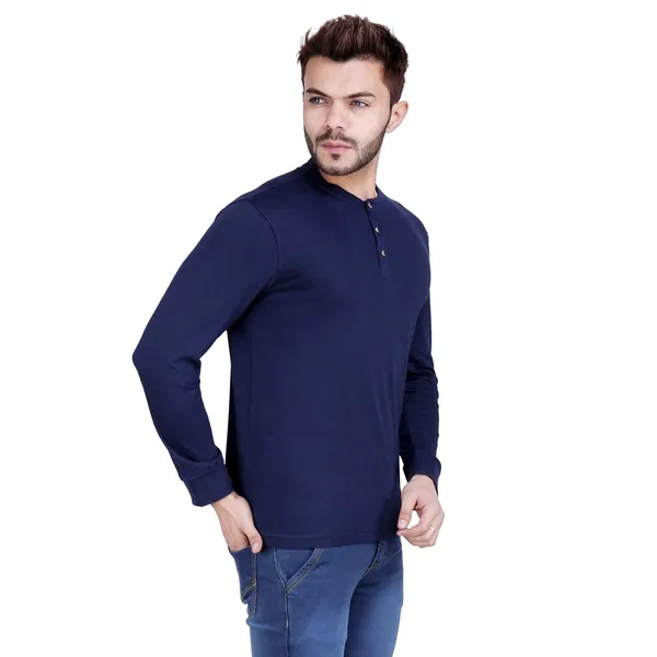 Navy_Blue_Cotton_Regular_Fit_T_Shirt_For_Men